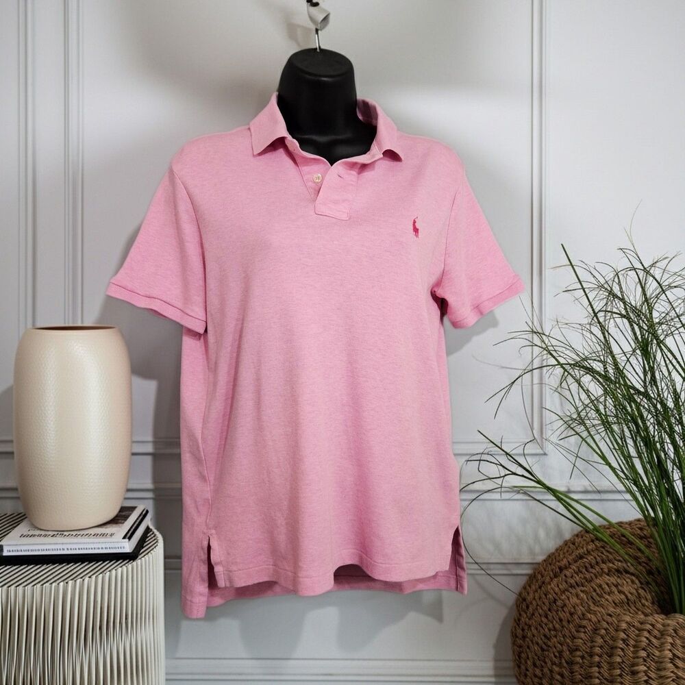 Polo Ralph Lauren Pink Pony Womens Small Golf Polo Shirt Performance Stretch